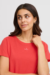 Tee-shirt Fransa M/C Rouge